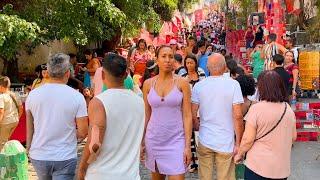 HOT AND SUNNY SATURDAY THROUGH THE STREETS OF RIO DE JANEIRO – BRAZIL【4K】