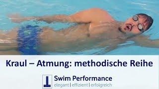 Kraulatmung:  Wie atme ich beim schwimmen?Richtige Kopfhaltung - methodische Reihe