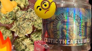 Trying Shrek THCa flower from Cowboy Cannabis! Cannabis and Coffee reviews!