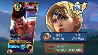 THIS GLOBAL FREYA DESTROY ME!!! THEN THIS HAPPENED!? PAQUITO GAMEPLAY MLBB