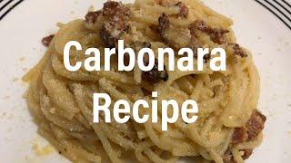 Easy Homemade Carbonara Recipe | The Foodie Ninja