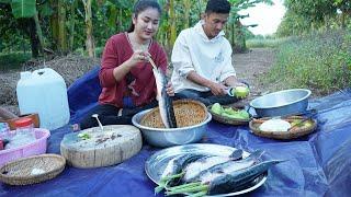 Countryside vlog: Cook snakehead fish with Aluminum foil -  Country food cooking