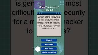 A+ Core2 220-1102 (1.2) part1 #fyp #foryou #popquiz  #comptiaaplus #itcertifications