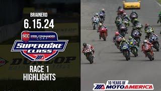 Steel Commander Superbike Race 1 at Brainerd 2024 - HIGHLIGHTS | MotoAmerica