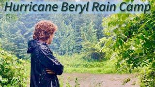 EXTREME Storm Camping In Hurricane Beryl’s Rain Remnants (Tent Flooded)