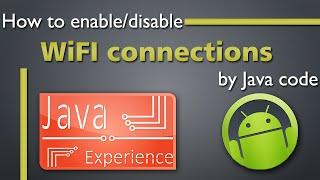 Enable/Disable wifi using code in Android app