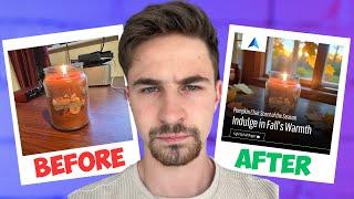 how i make (viral) social media photo ads in literally 5 min