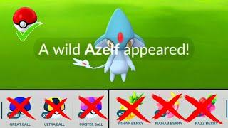 Catching wild Azelf using only Normal Ball