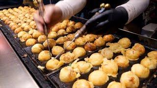 Takoyaki food truck master that even Japanese come to learn - Korean street food