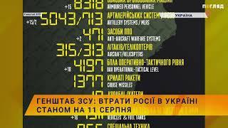 ️Генштаб ЗСУ: втрати росії в Україні станом на 11 серпня