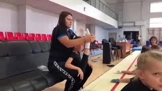 Sadistic coach stretch poor gymnast leg till it breaks in half!! 