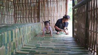 180 Days : Busy Construction - 16-year-old Single Mother Builds Bamboo House Alone