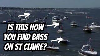 Bassmaster Open on St Claire (Do they really find fish this way?)