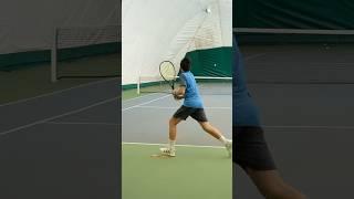 Pass that leg for the perfect shot!  #tennis #tennistips #tenniscoach