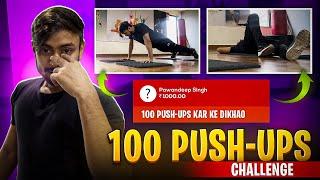 100 PUSH-UPS CHALLENGE BY SUBSCRIBER  RG GAMER 100 PUSHUPS CHALLENGE 