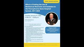 Semel Grand Rounds, 2023-01-31, Dr. Gregory Smith