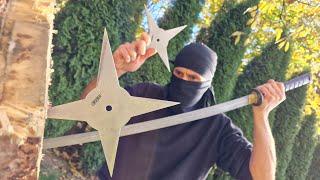 5 WAYS to Throw NINJA Star (Shuriken Tutorial)