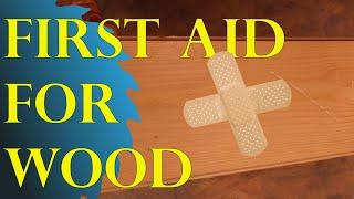 First Aid for wood. HowTo repair dents and scratches.