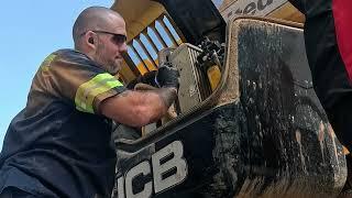 (Field Service Tech) Full Service on JCB Telehandler. #fieldservice #dieselmechanic #mechanic