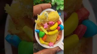 Creamy Goodness Cake with Jems Candy Popsicle #shortsvideoviral #cake #gems