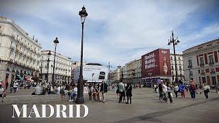 A Walk Through Malasaña, Puerta del Sol, Plaza Mayor | Madrid Walking Tour | Spain 4K 60fps HDR