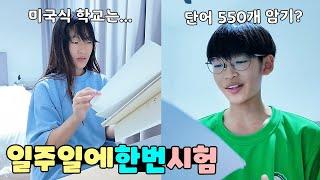 자유롭지만 할건 꼭 해야하는 미국 학교! 일주일에 한번 시험보는데 단어가 550개?! 조호바루 유학 중학생 가족 일상 브이로그 vlogㅣ토깽이네