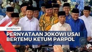 Bertemu Ketum Parpol, Jokowi Bantah  Bahas Reshuffle Kabinet