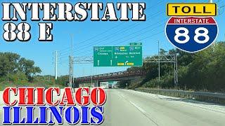 I-88 East - Aurora to Chicago - Illinois - 4K Highway Drive