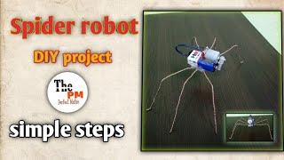 Making Diy spider Robert At Home || Easy Diy steps || The Perfect Maker