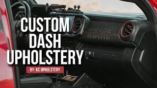 Custom upholstery for 3rd Gen Tacoma dash