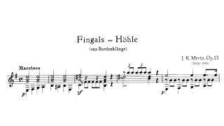 Johann Kaspar Mertz - Fingals-Höhle Op. 13 - Score Video (partitura)