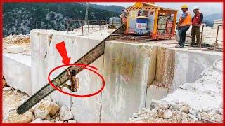 Amazing Fastest Marble Mining Heavy Equipment Machines Incredible Modern Stone Mining Technology