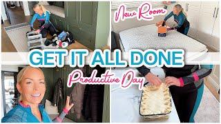GET IT ALL DONE! Productive Day, New Bedroom, Recipe + more