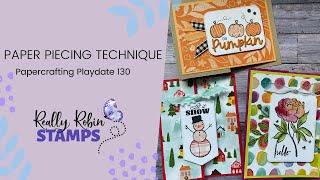 Paper Piecing Technique | Papercrafting Playdate 130