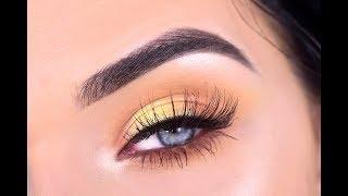 VIOLET VOSS FLAMINGO EYESHADOW PALETTE | Yellow Eye Makeup Tutorial