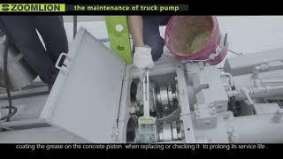 ZOOMLION The maintenance of truck pump 01