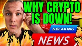 WHY CRYPTO IS DOWN TODAY! HAS THE SANTA RALLY BEEN CANCELLED?! LATEST CRYPTO NEWS!