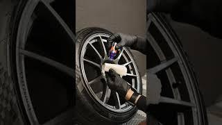 HOW to ceramic coating wheels  #mitza #satisfying #car #detailing