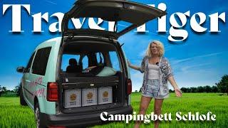 Camping with Travel-Tiger can be so easy - Schlofe camping bed