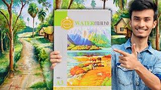 জলরঙের খাতা। Best paper review for watercolor painting. 300gsm paper. Art Vlog