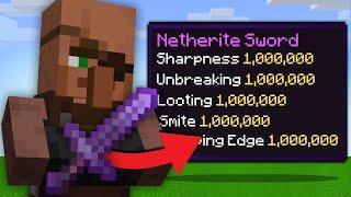 Minecraft, But Villagers Trade 1,000,000 Enchants...