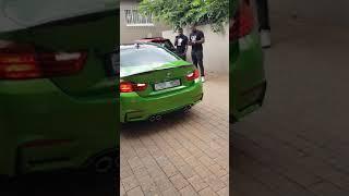 Kwesta  's New BMW M4 Java Green makes an Insane Beast Roar