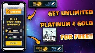 BATTLE OF WARSHIPS ONLINE HACK - How to Get Unlimited Free Platinum & Gold in 2023  iOS & Android