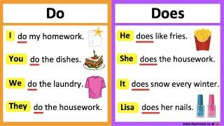 DO vs DOES  | What's the difference? | Learn with examples