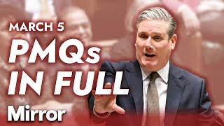 PMQs IN FULL: Keir Starmer pushes back on JD Vance | Prime Minister's Questions - 5 March 2025