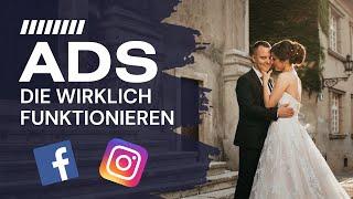 Werbeanzeigen für Hochzeitsfotografen & Videografen (Facebook / Instagram)