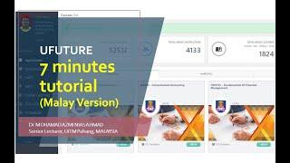 Ufuture in 7 minutes - From inserting new course to scheduling and attendance