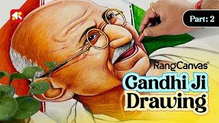 Gandhi Jayanti drawing Oil Pastel | Step by step Mahatma Gandhi Ji drawing Oil Pastel #gandhijayanti