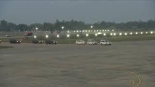 PRESIDENT TRUMP AIR  FORCE ONE IN AGRA INDIA