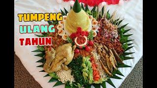 CARA MENATA TUMPENG SEDERHANA || tumpeng ultah Nona NEILHA  ||  tumpeng ceria